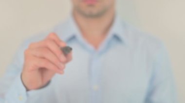 Blog Post, Hand Writing on Transparent Screen