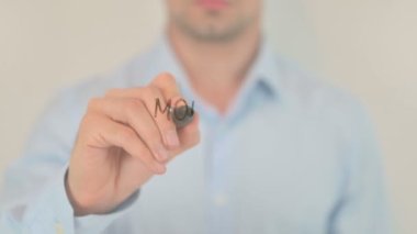 Mobile Technology, Hand Writing on Transparent Screen