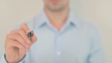 Domain For Sale, Hand Writing on Transparent Screen