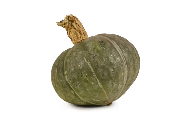 Sidovy Japanska Kabocha Squash Vit Bakgrund — Stockfoto