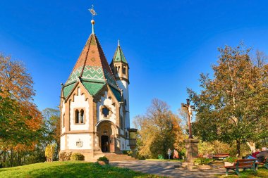 Malsch, Almanya - Ekim 2021: Hac Şapeli 'Wallfahrtskapelle Letzenberg'