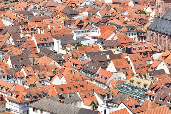 Střechy Budov Starém Historickém Městě Heidelberg Německo — Stock fotografie