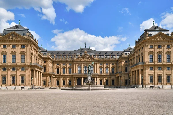 stock image Wurzburg, Germany - June 2022: Front view of historic castle 'Wurzburg Residence'