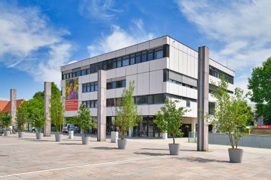 Ludwigsburg, Germany - July 2022: City library Ludwigsburg, one of the most used public libraries in Germany