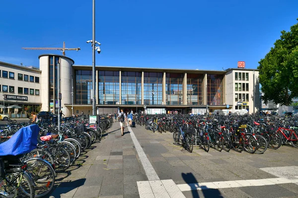 Heidelberg Deutschland Juli 2022 Eingang Des Heidelberger Hauptbahnhofs — Stockfoto