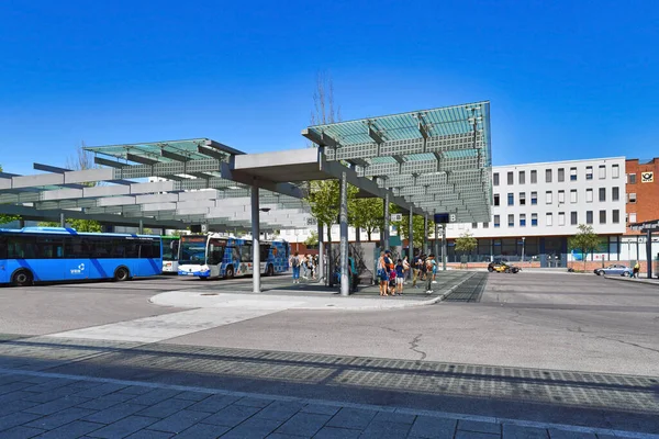 Kaiserslautern Germany August 2022 Central Bus Station Guimaraes Platz Town — Fotografia de Stock