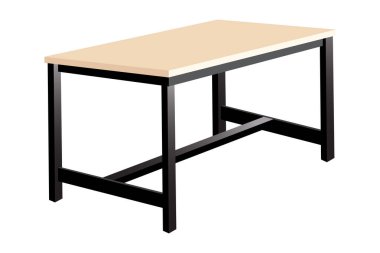 Beyaz arka plan üzerinde illüstrasyon izole tablo