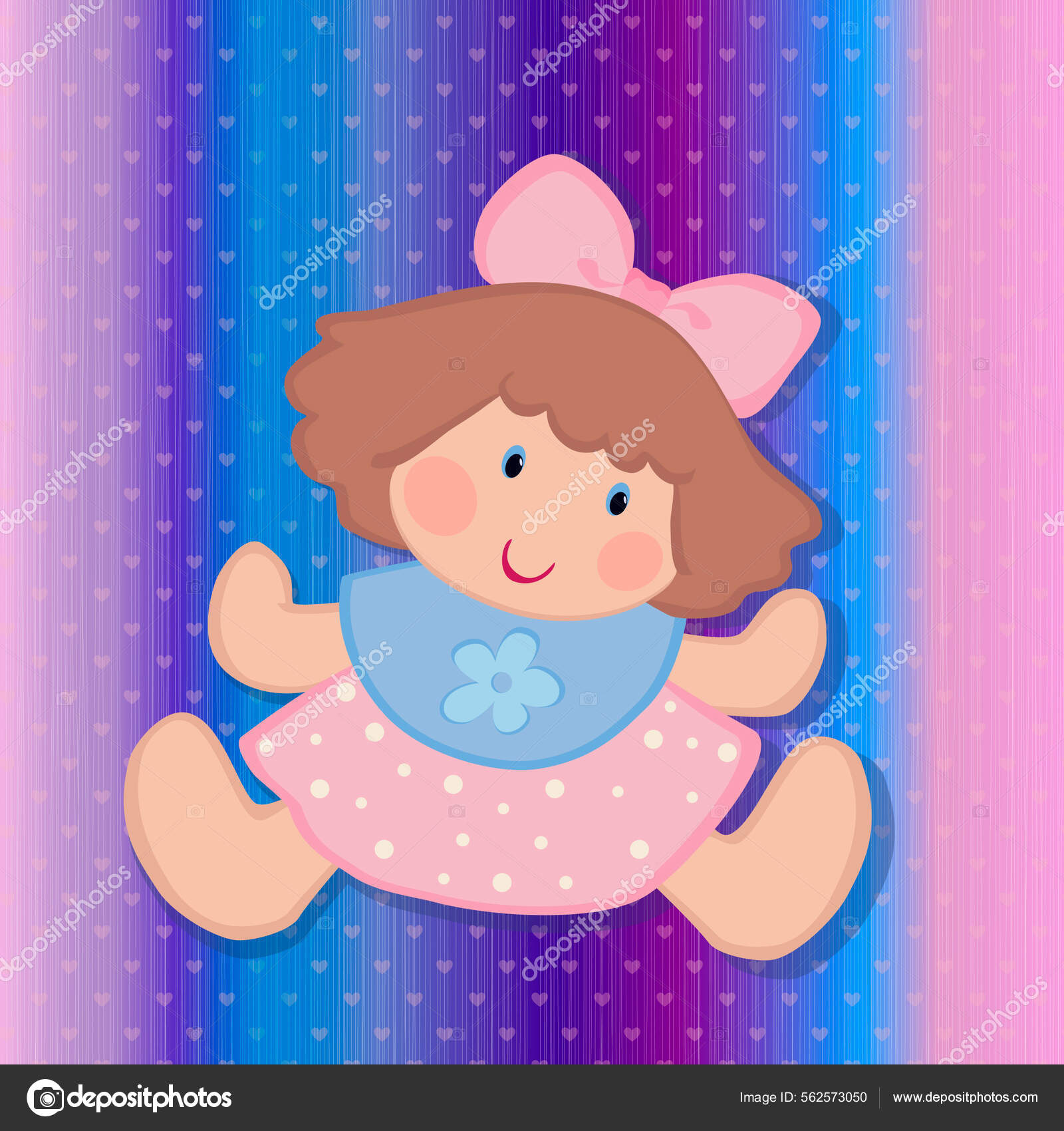 Picture Shows Cute Doll Bow Her Hair Very Beautiful Kind Stock Vector Image by ©Alisa2324 #562573050 Picture Shows Cute Doll Bow Her Hair Very Beautiful Kind Stock Vector Image by ©Alisa2324 #562573050