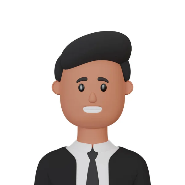 Rendering Businessman Cartoon Avatar — Stock Photo, Image