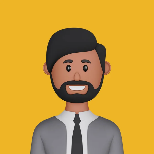 3d illustration businessman cartoon avatar