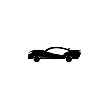 Araba logosu şablonu vektör çizimi