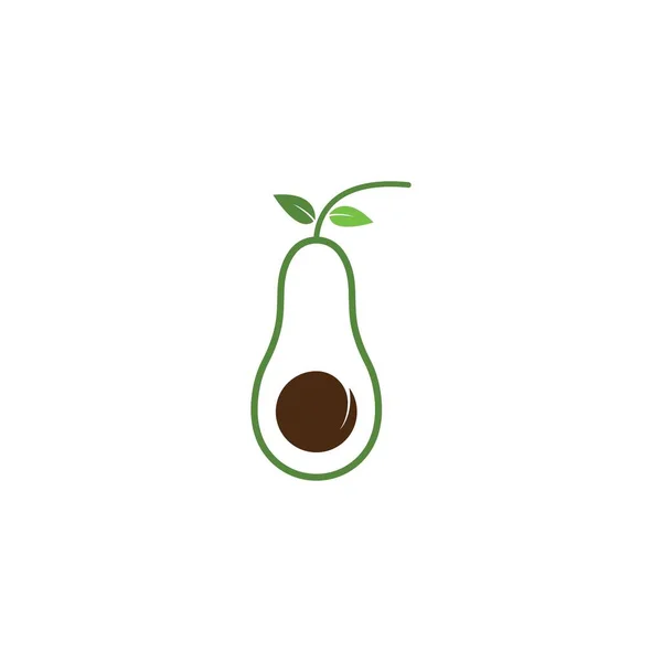Avocado Logo Illustration Vektorvorlage — Stockvektor