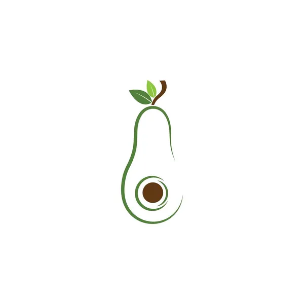 Шаблон Вектора Иллюстрации Логотипа Авокадо Лицензионные Стоковые Векторы