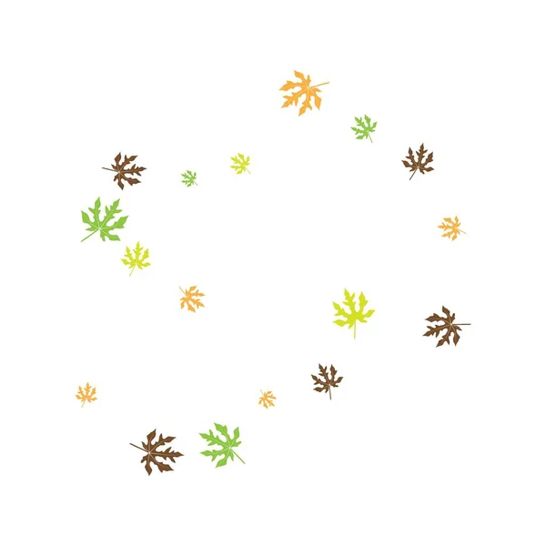 Καλοκαίρι Φθινόπωρο Λογότυπο Πρότυπο Εικονογράφηση Σχεδιασμό — Διανυσματικό Αρχείο