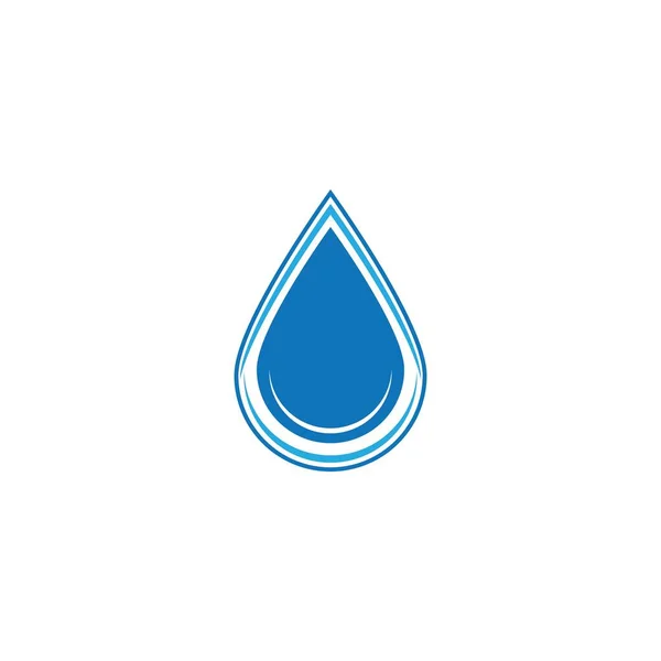 Agua Gota Logotipo Plantilla Vector Ilustración Diseño — Archivo Imágenes Vectoriales