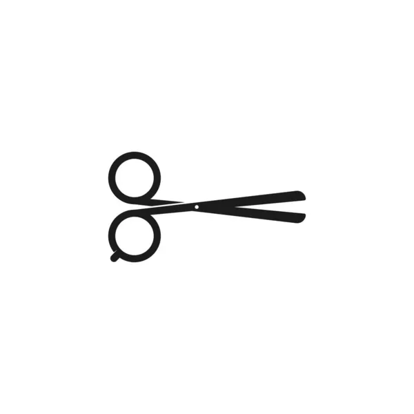 Ilustracja Wektora Nożyczek Symbol Logo Fryzjera — Wektor stockowy