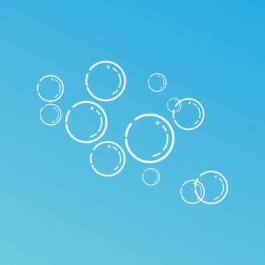 Doğal gerçekçilik kabarcık illüstrasyon vektör tasarımı