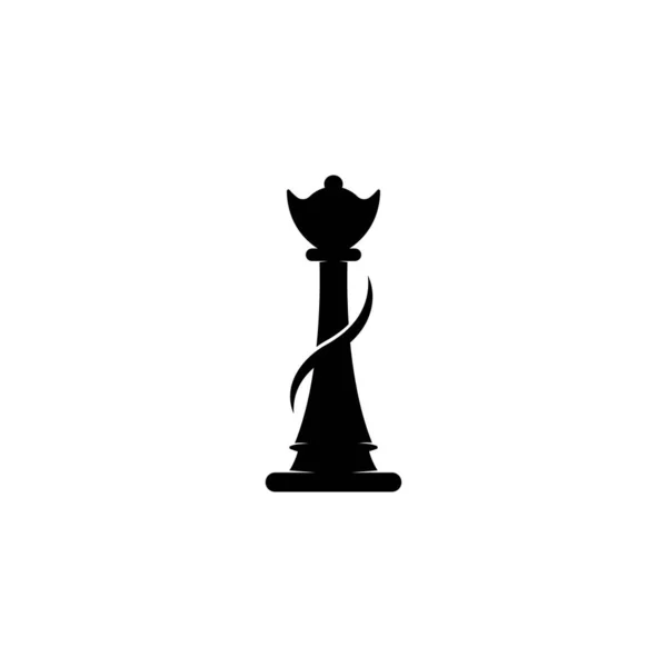 棋子矢量图解 棋子碎片 Rook 棋盘上的爪子 被白色背景隔离 — 图库矢量图片
