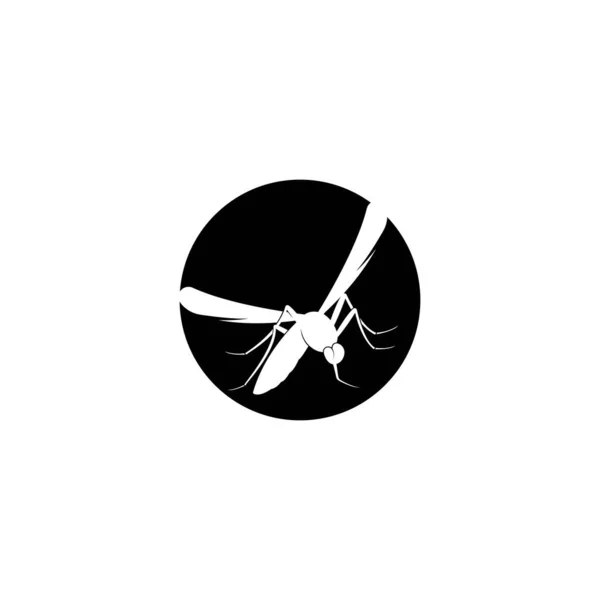 Mosquito Logo Design Vector Ilustração — Vetor de Stock