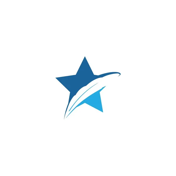 Ikona Wektora Szablonu Star Logo — Wektor stockowy