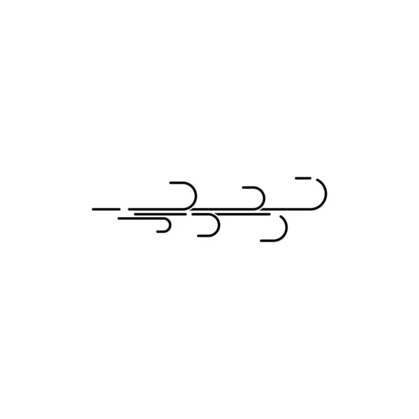 Vind Symbol Logotyp Design Vektor — Stock vektor