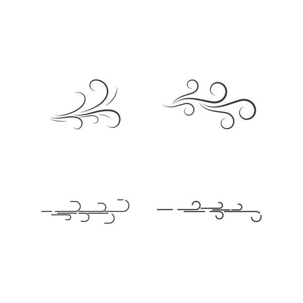 Вектор Дизайну Логотипу Вітрового Символу — стоковий вектор