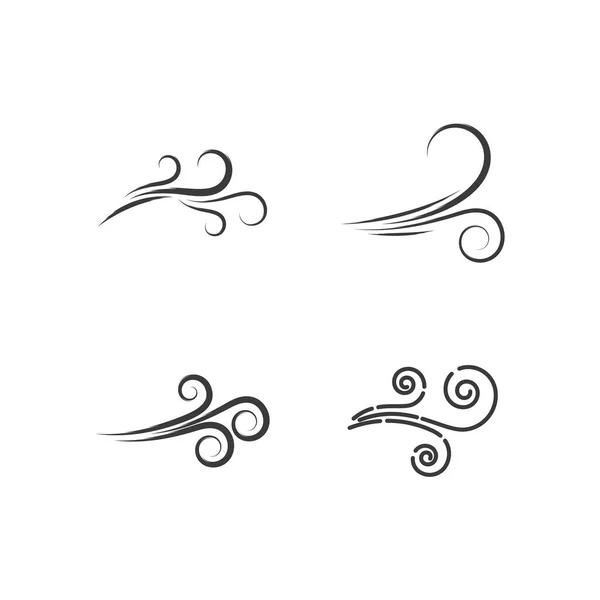 Vent Symbole Logo Design Vecteur — Image vectorielle