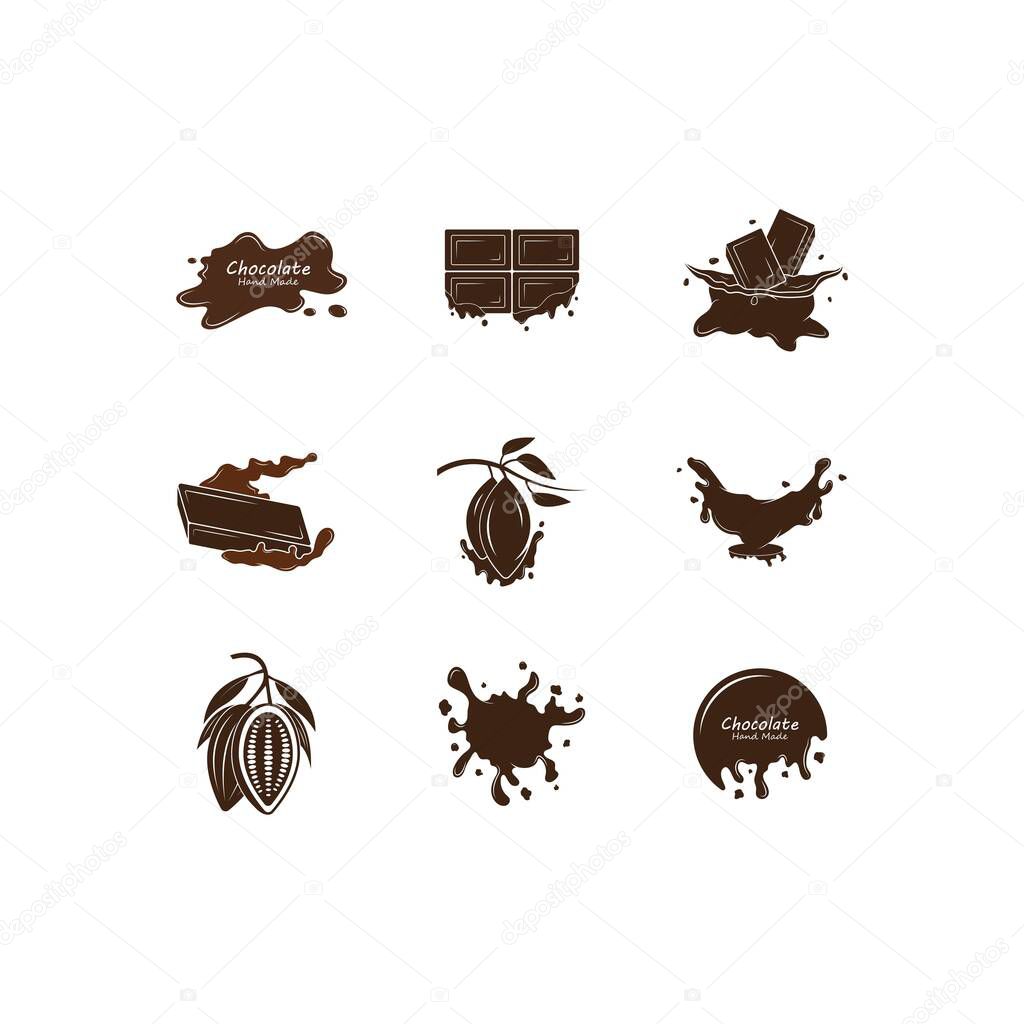 Chocolate logo design vector illustration