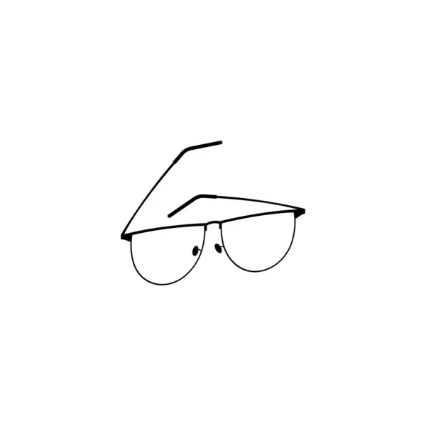 Icono Gafas Vector Plantilla — Archivo Imágenes Vectoriales