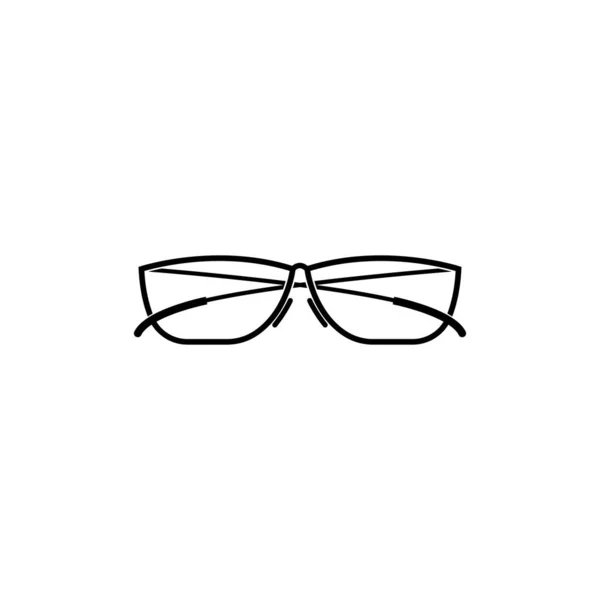 Icono Gafas Vector Plantilla — Archivo Imágenes Vectoriales