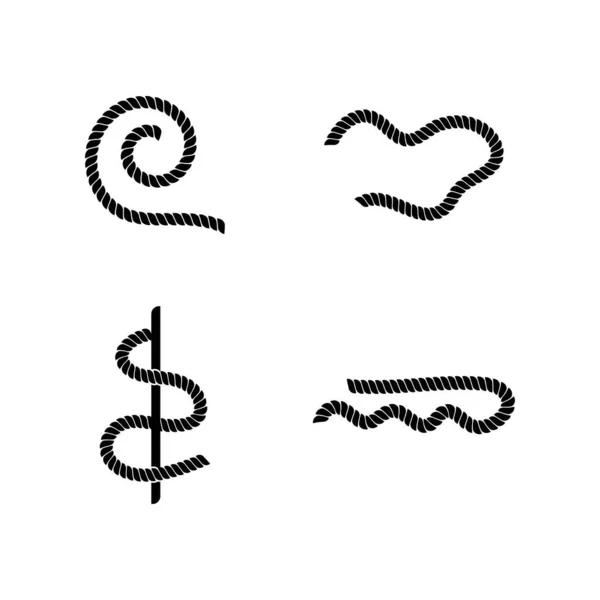 Шаблон Векторного Логотипу Мотузки — стоковий вектор