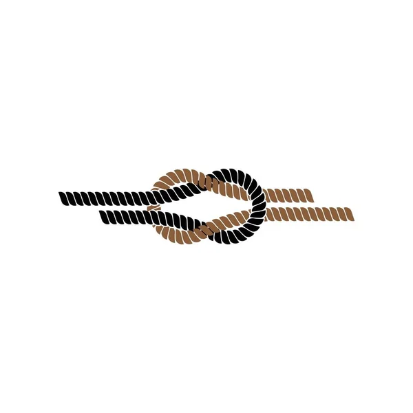 Rope Logo Vector Template — Stok Vektör