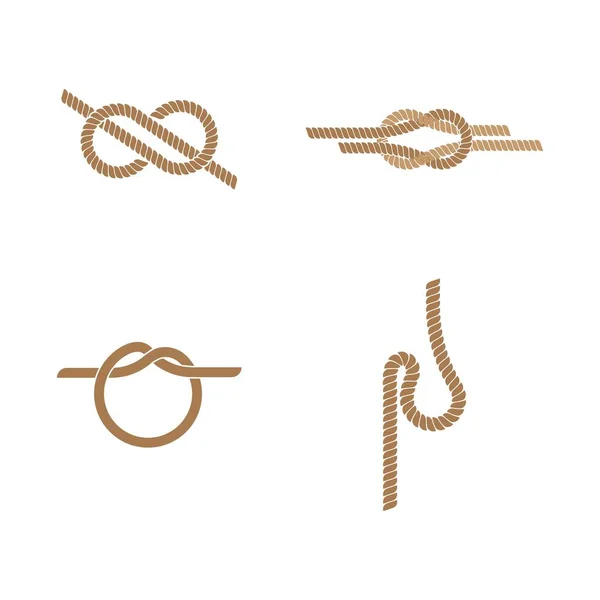 Rope Logo Vector Template — Vetor de Stock