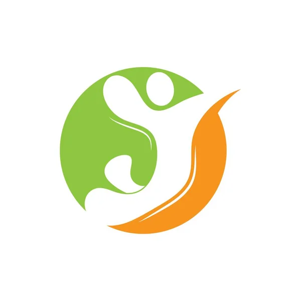 Ludzie Logo Wektor Ikona Szablon — Wektor stockowy