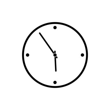 iş saati logo şablon vektör simgesi