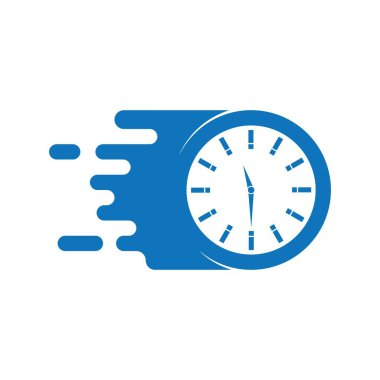 iş saati logo şablon vektör simgesi