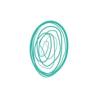 Yumurta illüstrasyon logo vektörü düz tasarım