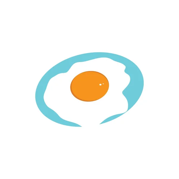 卵イラストロゴベクトルフラットデザイン — ストックベクタ