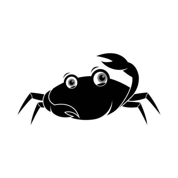 Crab Restaurant Logo Pictogram Ontwerp Vector Illustratie Template — Stockvector