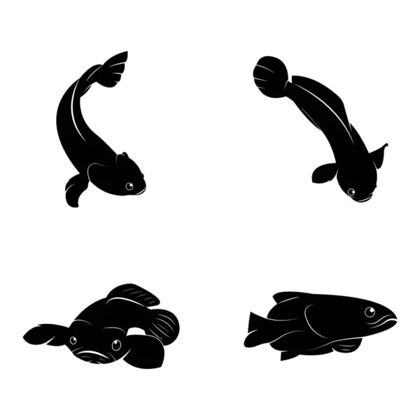 Fish Cork Logo Vector Creative Fish Cork Logo Design Concepts — 图库矢量图片