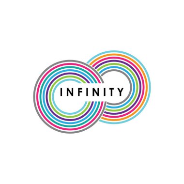 Sonsuz logo şablon vektör tasarımı