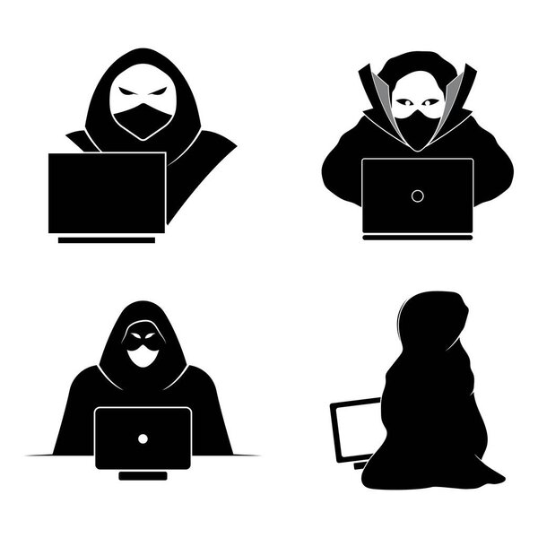 Иллюстрация логотипа анонимного хакера