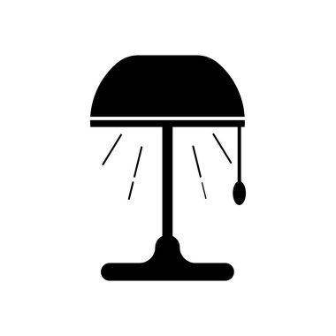 Masa lambası ikon vektör şablonu