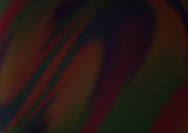 Bükülmüş kurdeleli koyu siyah vektör arkaplanı.