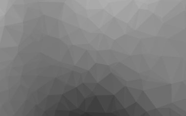 Açık Gümüş, gri vektör üçgen mozaik şablon.