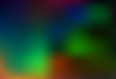 Koyu renk, Gökkuşağı vektörü parlak şablonu bulanıklaştırdı. Bulanık ve gradyan renkte renkli çizimler. İş tasarımınız için yepyeni bir tarz.