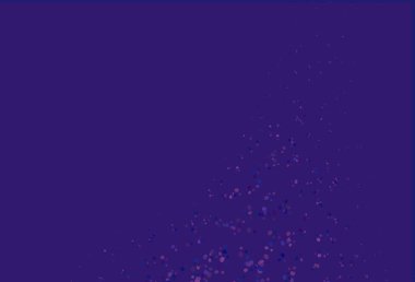 Açık pembe, lav şekilli mavi vektör deseni. Bulanık geometrik örnek ve eğimli kabarcıklar. İş tasarımınız için şablon.