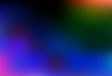 Koyu Çokrenkli, Gökkuşağı vektörü soyut şablonu. Gradyan ile modern soyut çizim. İşiniz için en iyi bulanık tasarım.