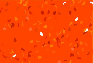 Karmaşık şekilli açık turuncu vektör deseni. Renkli rastgele şekillerle modern soyut illüstrasyon. Kartvizitiniz için modern tasarım.