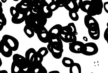 Noktalı siyah ve beyaz vektör arkaplanı. Soyut arka planda bulanık kabarcıklar ve renkli gradyan. Suyun deseni, yağmur damlaları.